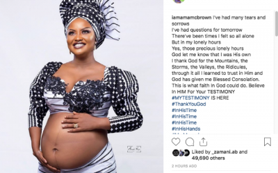 Photos: Fans can’t keep calm over Nana Ama McBrown’s new baby